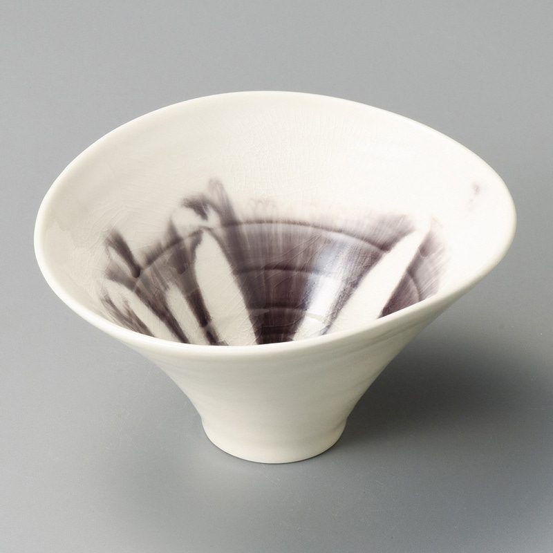 山万 07601-170 紫流し朝顔型向付  1個（ご注文単位1個）【直送品】