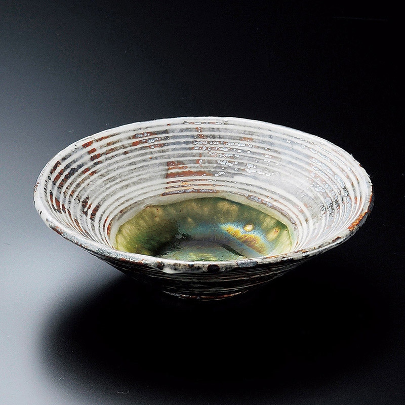 山万 07413-510 鼠志野織部こま筋50鉢  1個（ご注文単位1個）【直送品】