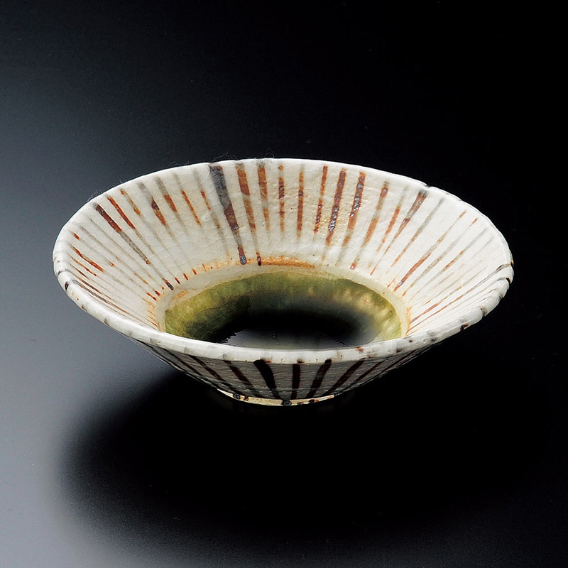 山万 07414-510 志野織部十草50鉢  1個（ご注文単位1個）【直送品】