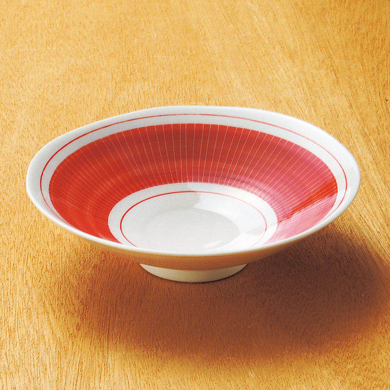 山万 07419-730 絹十草(赤)平鉢(有田焼)  1個（ご注文単位1個）【直送品】