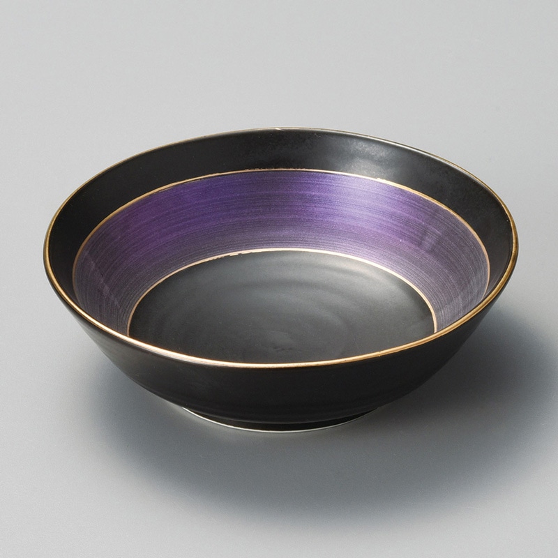 山万 07602-580 彩光ライラック向付  1個（ご注文単位1個）【直送品】