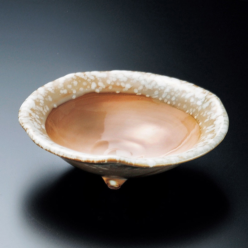 山万 07610-550 胡桃三つ足5.0鉢  1個（ご注文単位1個）【直送品】