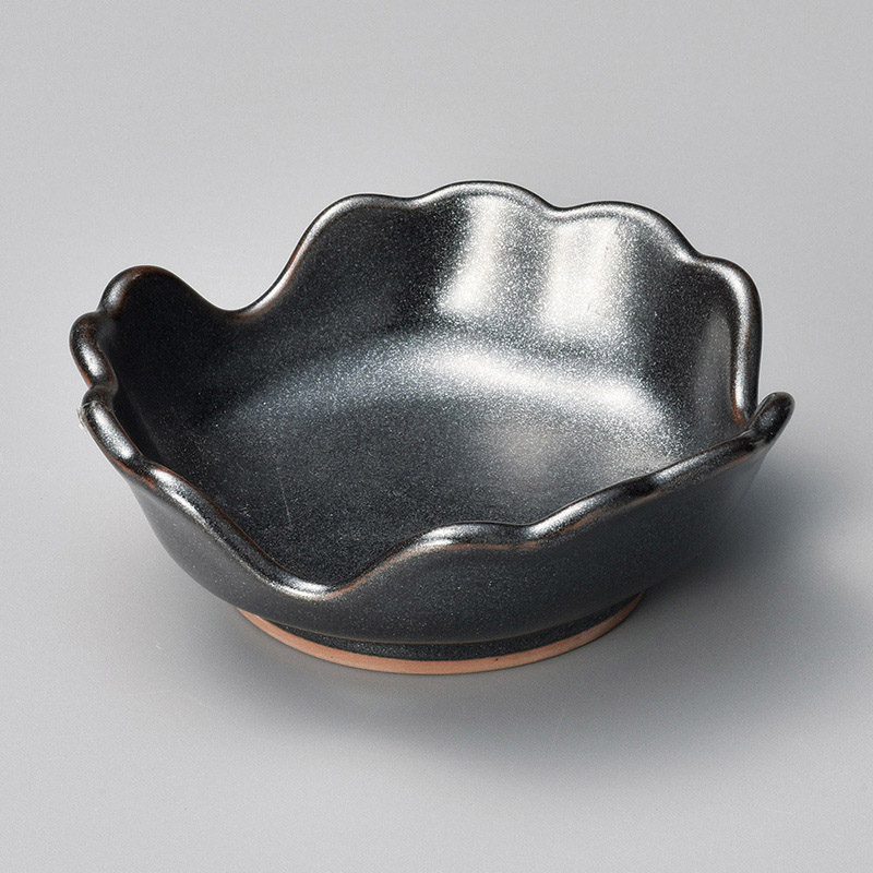 山万 07611-550 鉄砂釉三つ山5.0鉢  1個（ご注文単位1個）【直送品】