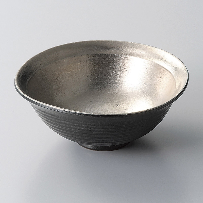 山万 07405-450 黒マットプラチナ三方向付  1個（ご注文単位1個）【直送品】