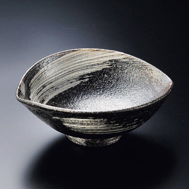 山万 07415-660 刷毛目あみがさ小鉢(信楽焼)  1個（ご注文単位1個）【直送品】