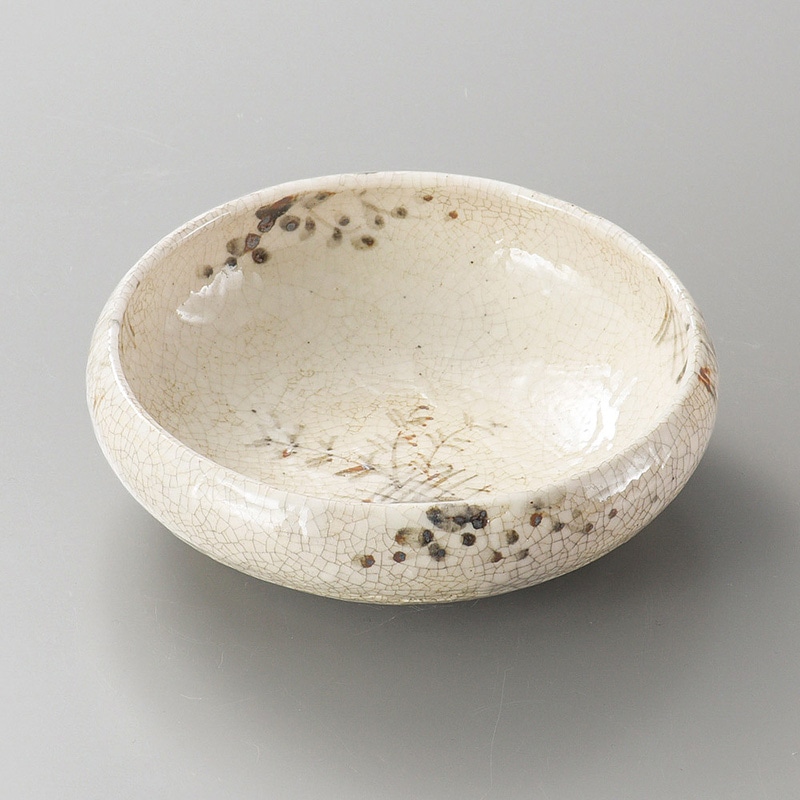 山万 07408-510 渋入沓型丸向付  1個（ご注文単位1個）【直送品】