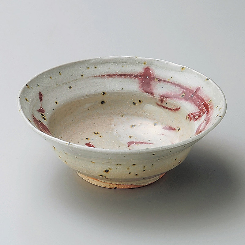 山万 07908-660 赤絵向付(信楽焼)  1個（ご注文単位1個）【直送品】