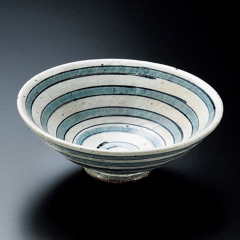 山万 07905-510 黒ごすこま筋5.0平鉢  1個（ご注文単位1個）【直送品】