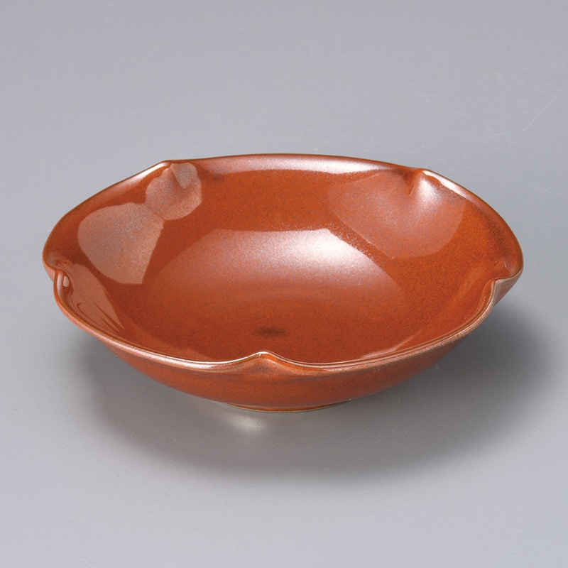 山万 07519-580 紅結晶花型5.5鉢  1個（ご注文単位1個）【直送品】