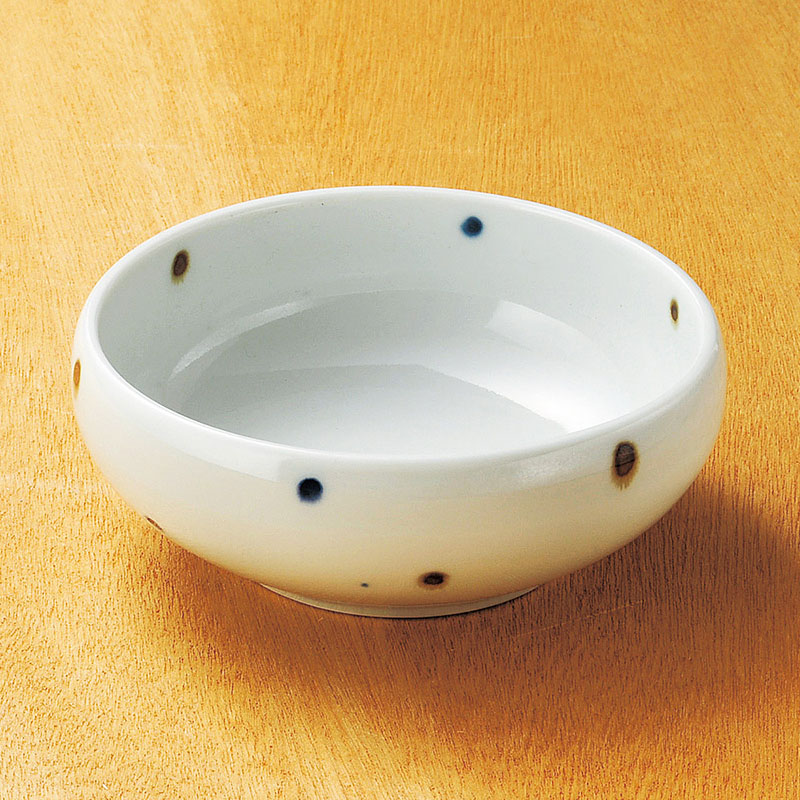 山万 07914-190 二色水玉4.8鉢  1個（ご注文単位1個）【直送品】