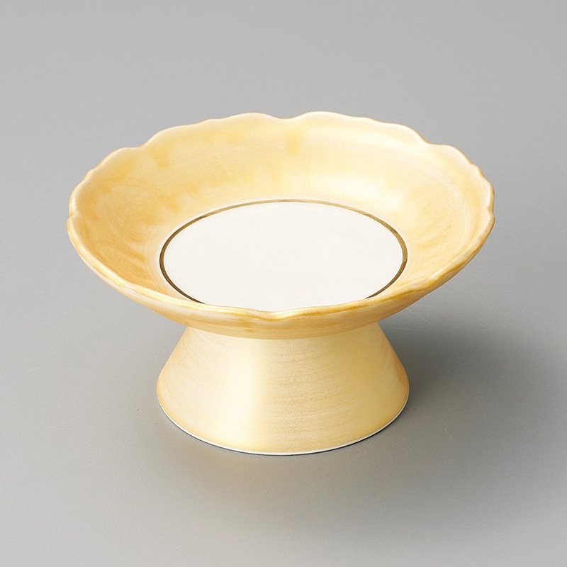 山万 08008-470 雲母金巻高台向付  1個（ご注文単位1個）【直送品】