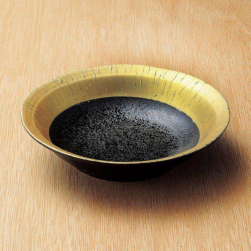 山万 08108-430 黒潮5.0浅鉢  1個（ご注文単位1個）【直送品】