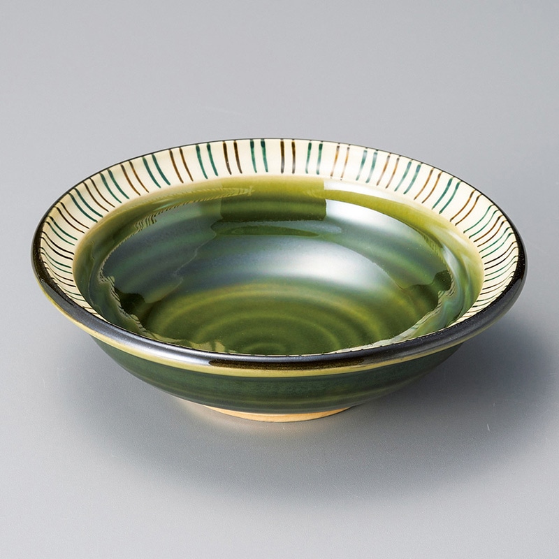 山万 08306-570 織部渕十草4.8鉢  1個（ご注文単位1個）【直送品】