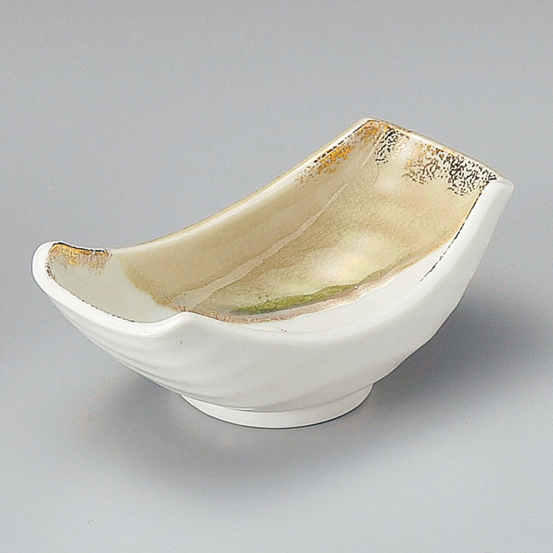 山万 08204-180 金みやび舟形小鉢  1個（ご注文単位1個）【直送品】