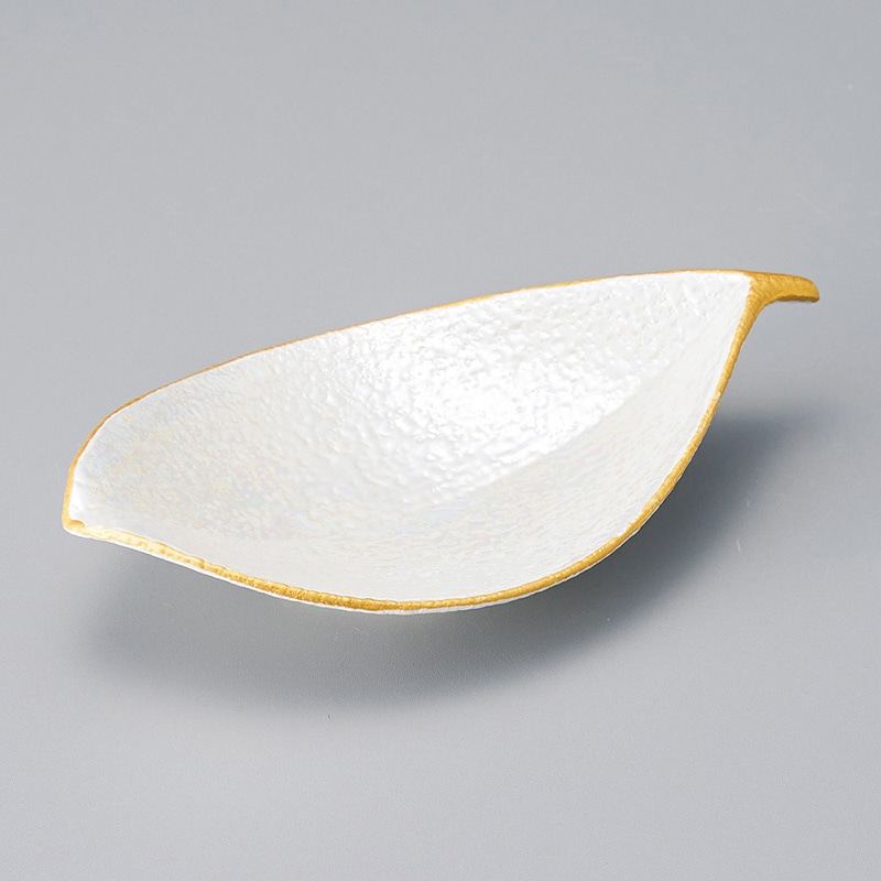 山万 08215-580 ラスター木の葉型小鉢  1個（ご注文単位1個）【直送品】