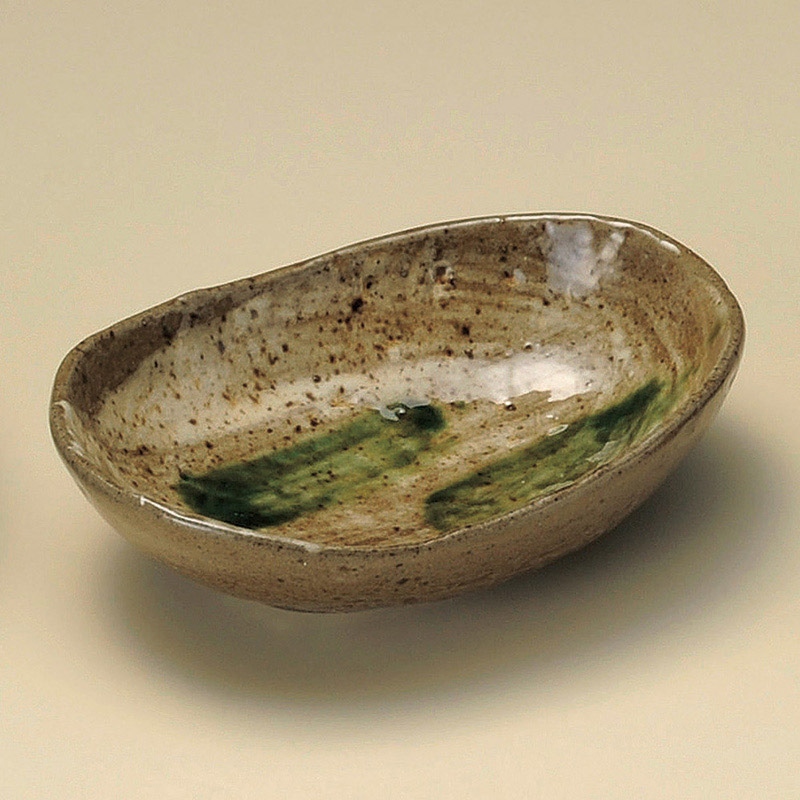 山万 08324-310 黄瀬戸オリベだ円小付  1個（ご注文単位1個）【直送品】