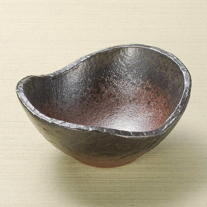 山万 08405-310 備前楕円鉢(中)  1個（ご注文単位1個）【直送品】