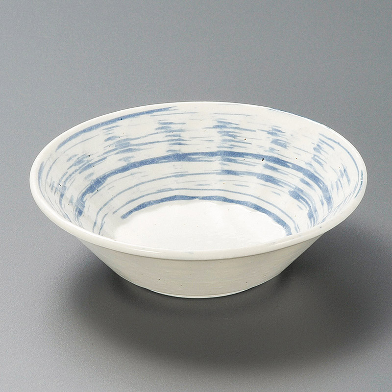 山万 08517-190 しのぎ型青刷毛目 4.5鉢 1個（ご注文単位1個）【直送品】