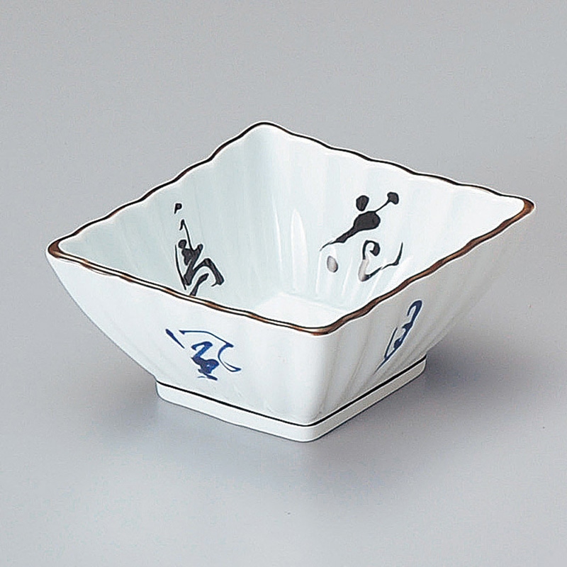 山万 08409-430 花鳥風月菱形小鉢  1個（ご注文単位1個）【直送品】