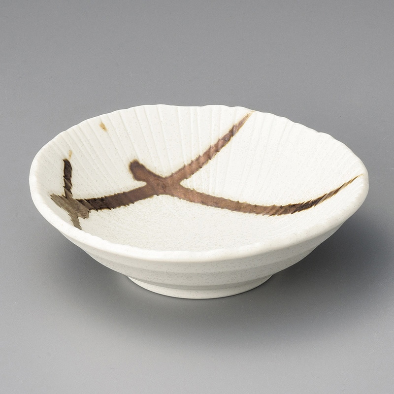 山万 08514-290 金色流し彫十草型取鉢  1個（ご注文単位1個）【直送品】