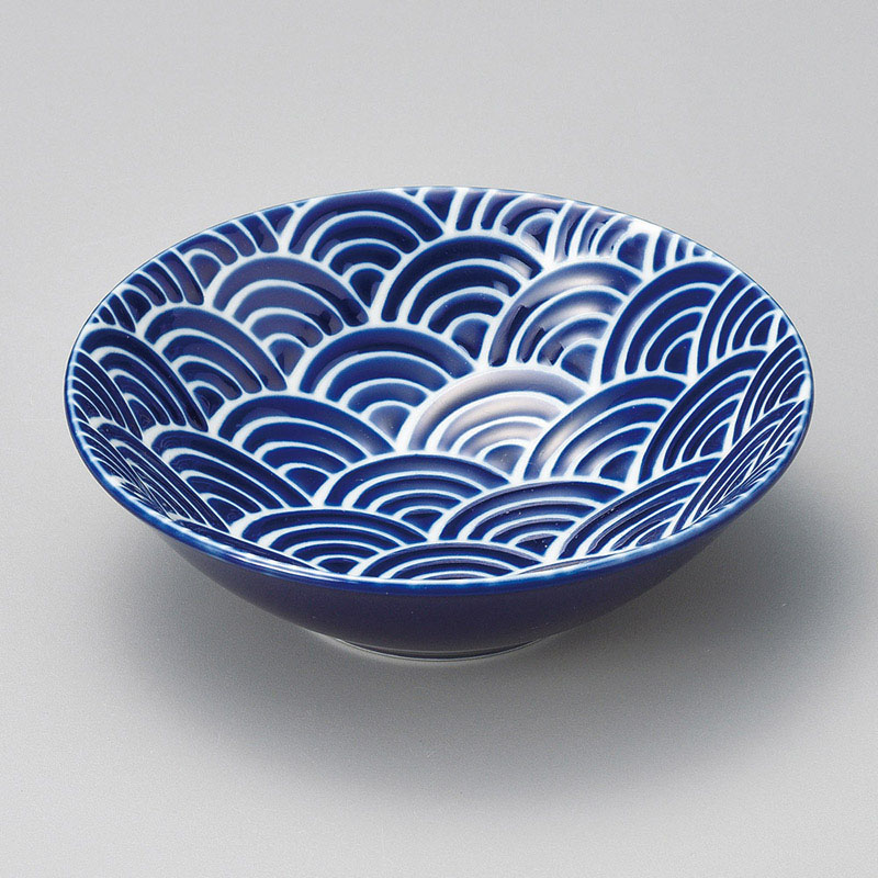 山万 08525-190 瑠璃なみ4.0鉢  1個（ご注文単位1個）【直送品】