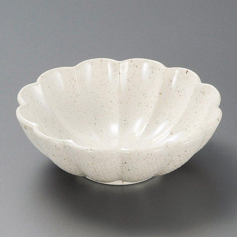 山万 08826-310 白うのふ花びら小鉢  1個（ご注文単位1個）【直送品】