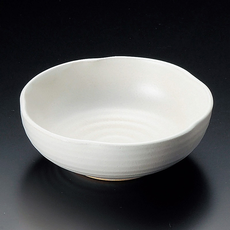 山万 08823-190 雪粉引浅鉢  1個（ご注文単位1個）【直送品】