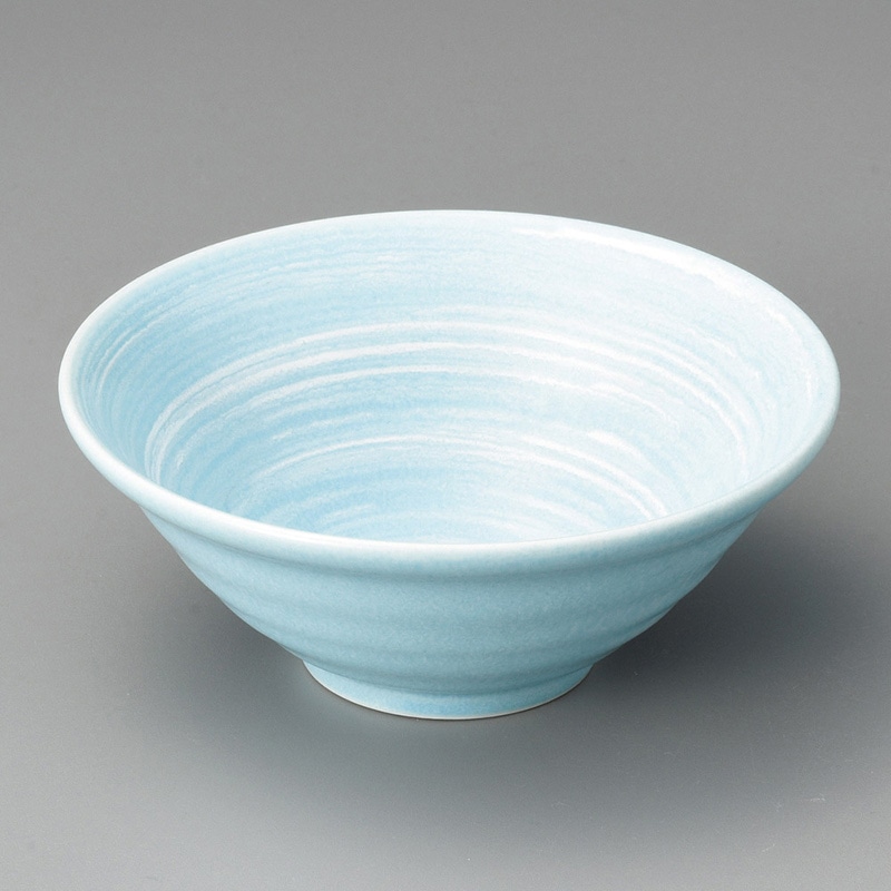 山万 08718-020 水色しぶきリップル4.5深鉢  1個（ご注文単位1個）【直送品】