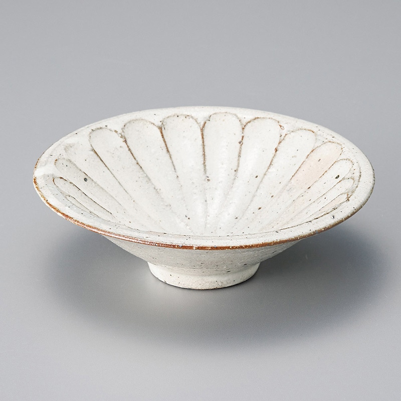 山万 08611-510 粉引太削り45平鉢  1個（ご注文単位1個）【直送品】