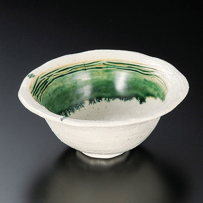 山万 08710-100 いなか道ストライプ4寸鉢  1個（ご注文単位1個）【直送品】