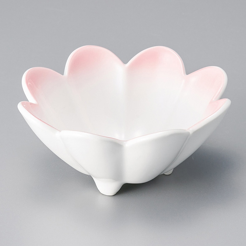 山万 09310-250 ピンク吹菊型小鉢 1個(ご注文単位1個)【直送品】