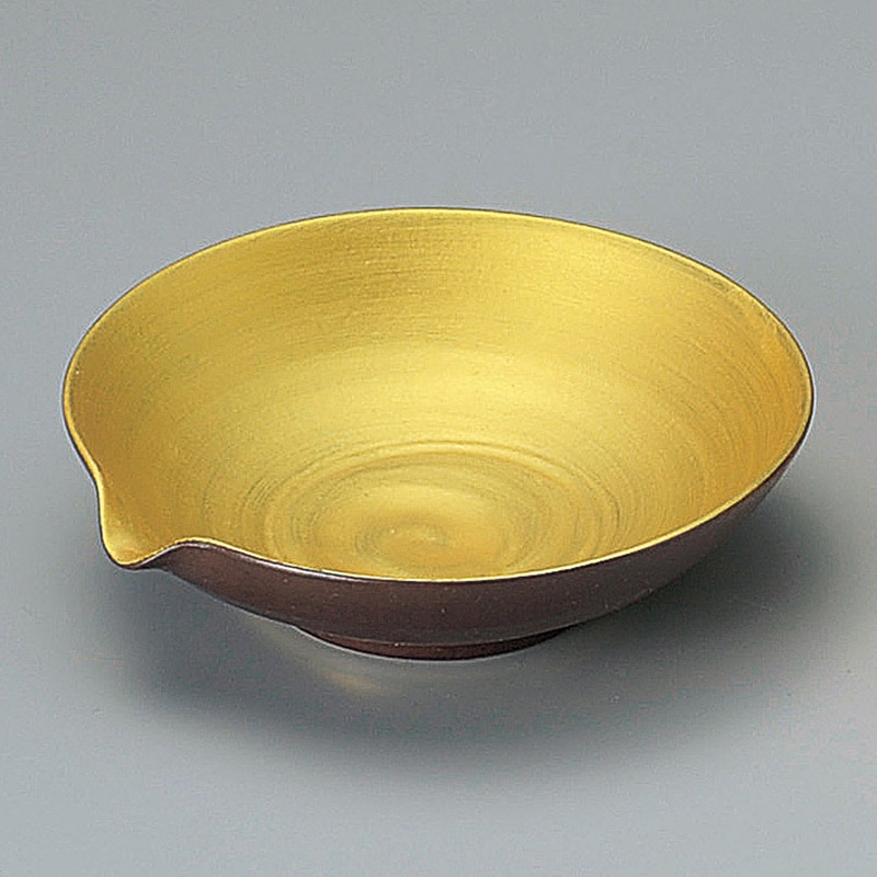 山万 09024-450 南蛮金彩片口4寸浅鉢 1個(ご注文単位1個)【直送品】