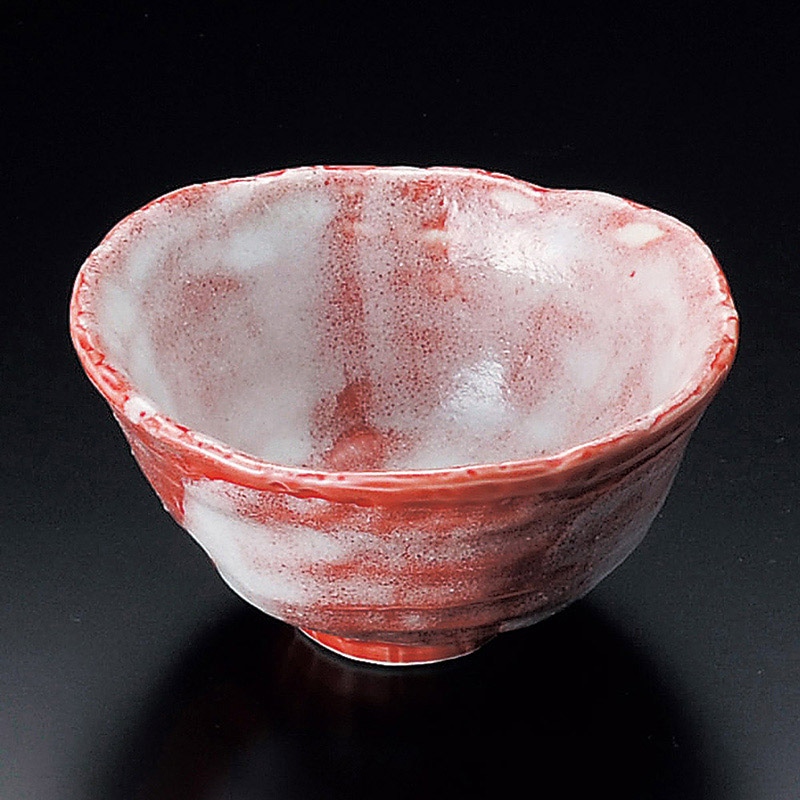 山万 09114-030 赤彩花シリーズ手造ダ円鉢 1個(ご注文単位1個)【直送品】