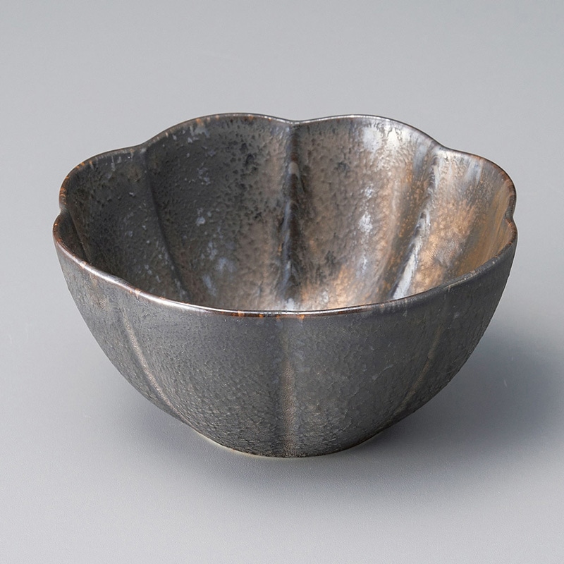 山万 09323-140 金結晶花型4.0小鉢  1個（ご注文単位1個）【直送品】