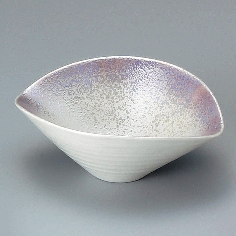 山万 09414-130 紫吹ラスター楕円千段小鉢  1個（ご注文単位1個）【直送品】