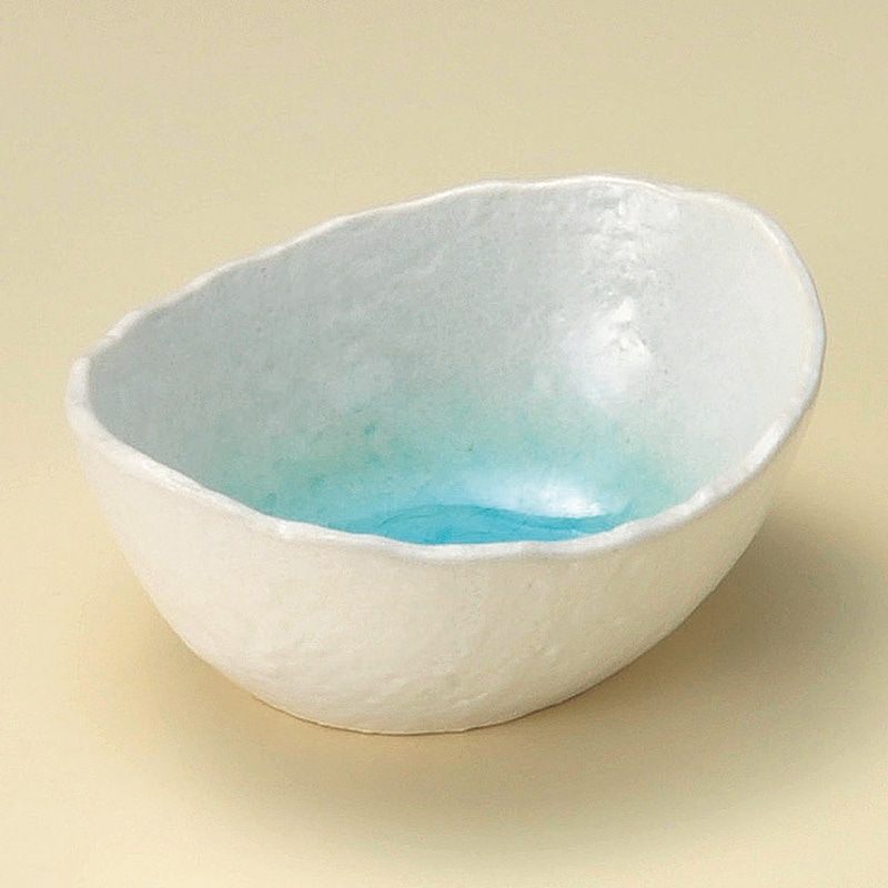 山万 09702-570 トルコブルー楕円深鉢(小)  1個（ご注文単位1個）【直送品】