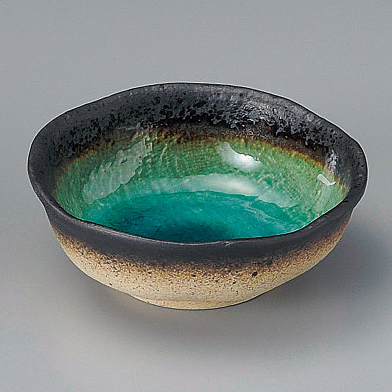 山万 09715-100 緑彩3.6小鉢  1個（ご注文単位1個）【直送品】