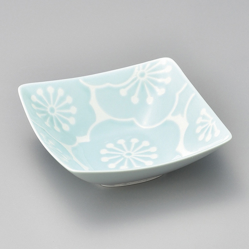 山万 09421-730 はふり小鉢(梅・青(波佐見焼  1個（ご注文単位1個）【直送品】