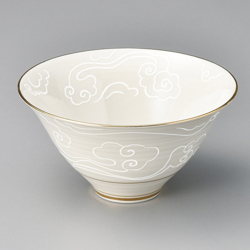 山万 09315-450 白磁 瑞雲友型小鉢 1個(ご注文単位1個)【直送品】