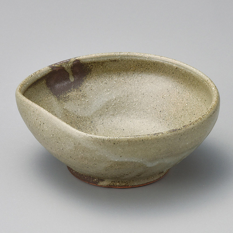 山万 09415-660 嵯峨4.5変形小鉢(信楽焼) 1個(ご注文単位1個)【直送品】