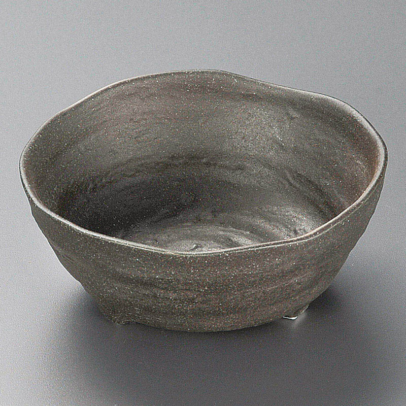 山万 09526-310 黒伊賀小鉢 1個(ご注文単位1個)【直送品】