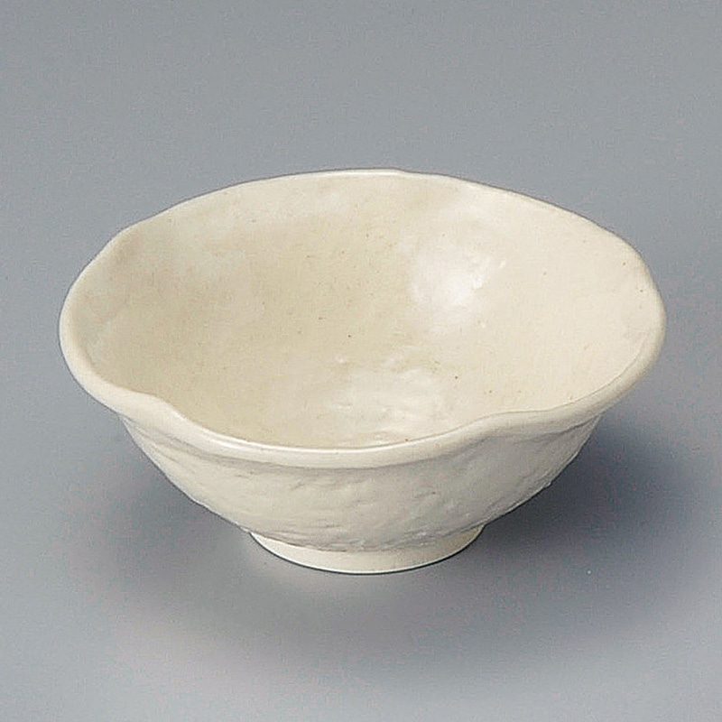 山万 09625-570 白志野 花小鉢 1個(ご注文単位1個)【直送品】