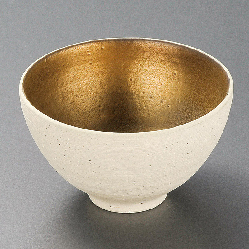 山万 09312-660 焼〆金彩4.0丸小鉢(信楽焼) 1個(ご注文単位1個)【直送品】