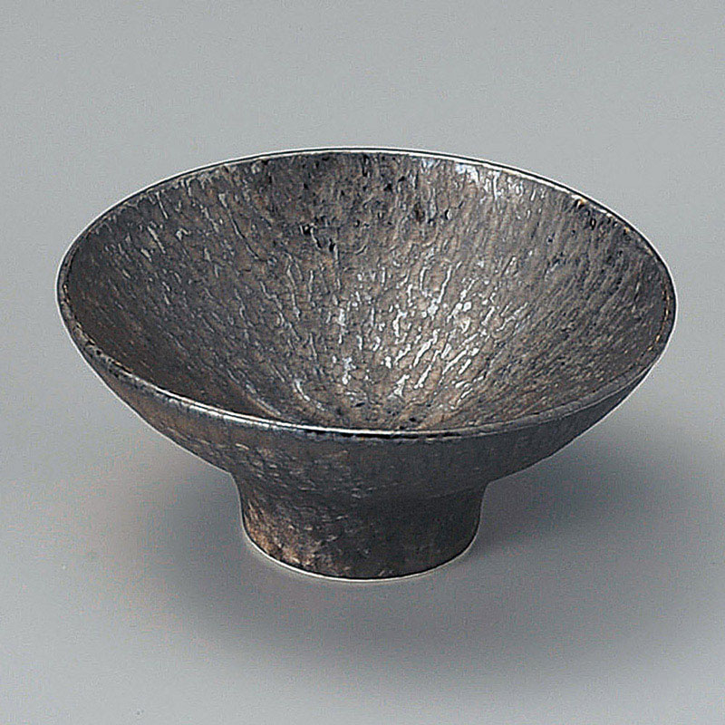 山万 09413-460 金結晶とちり4寸高台鉢 1個(ご注文単位1個)【直送品】