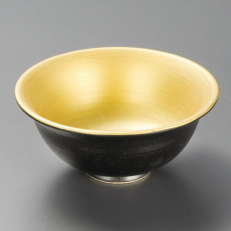 山万 09403-450 天目内金彩四寸反小鉢 1個(ご注文単位1個)【直送品】