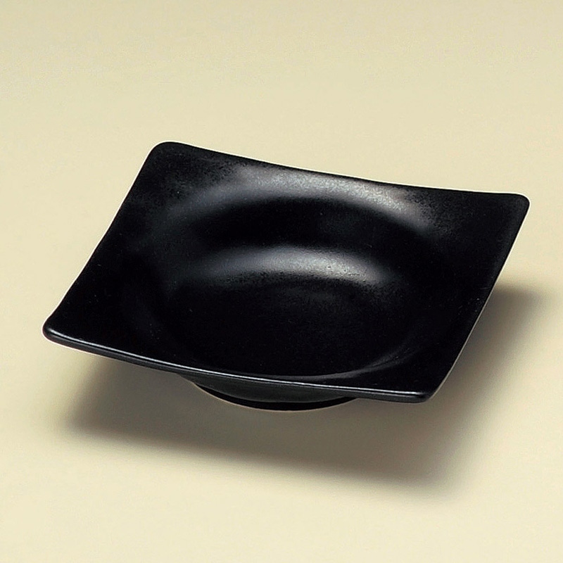山万 09604-400 黒マット角鉢 1個(ご注文単位1個)【直送品】