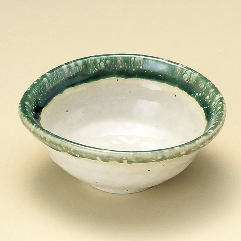 山万 09610-020 織部流捻り3.8鉢 1個(ご注文単位1個)【直送品】