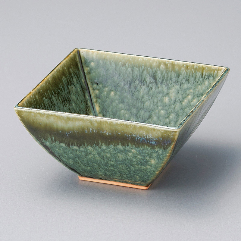 山万 10503-230 織部おふけ正角小鉢 1個(ご注文単位1個)【直送品】