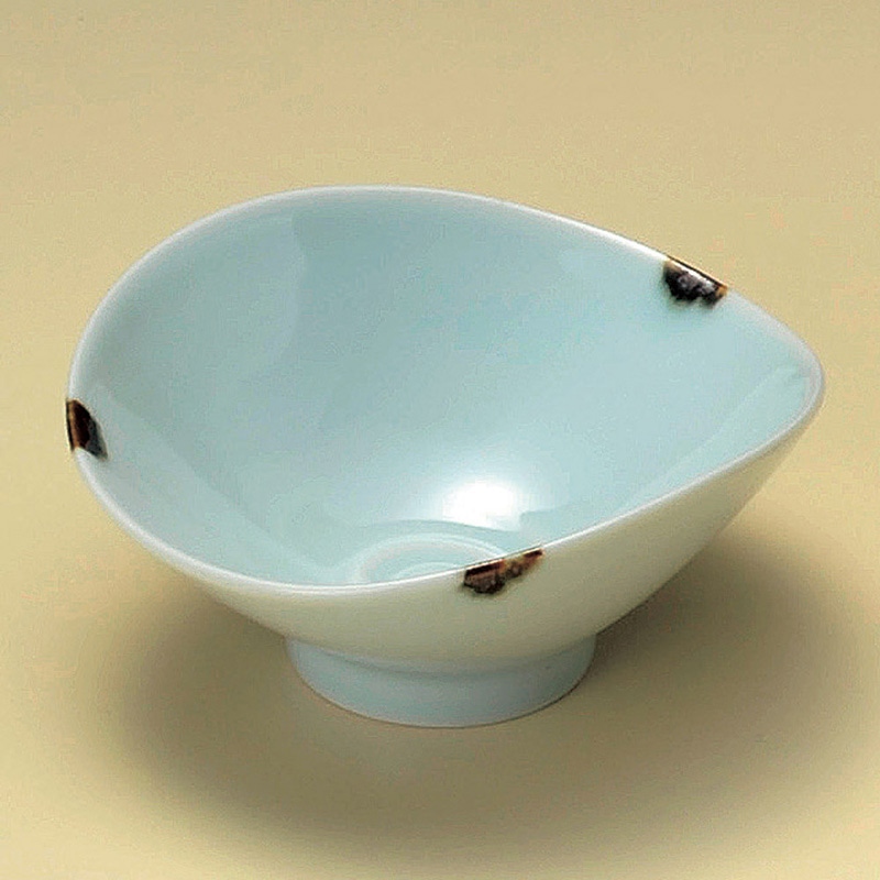 山万 09929-130 青磁錆流し笠型小鉢 1個(ご注文単位1個)【直送品】