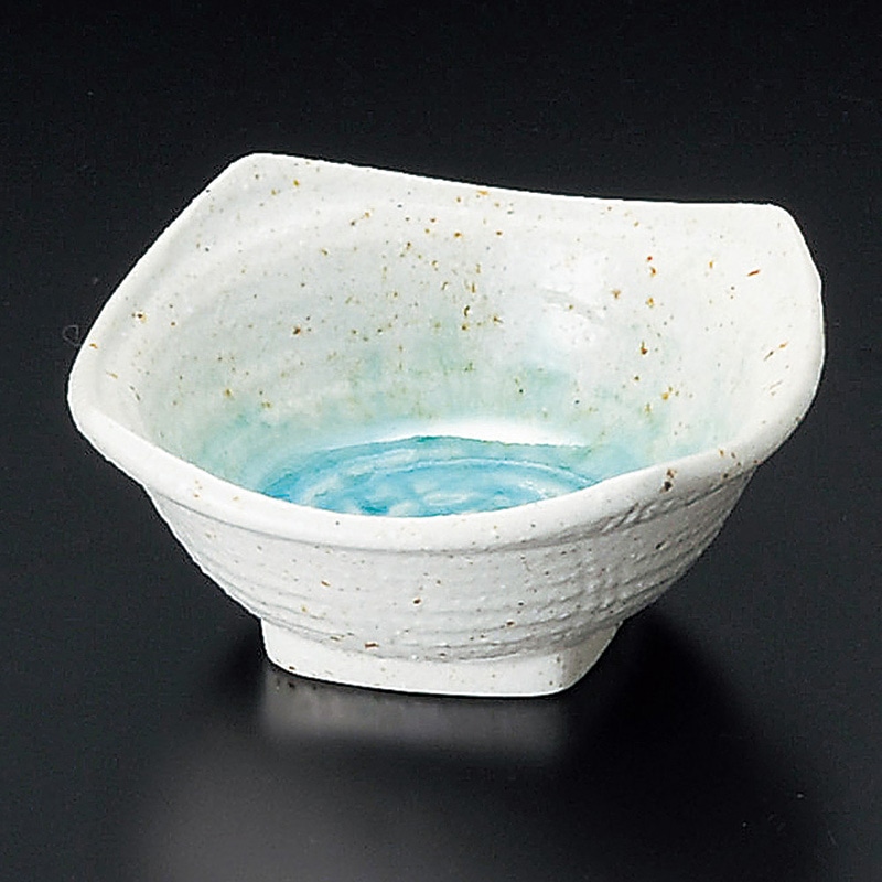 山万 10005-170 貫入粉引角小鉢 1個(ご注文単位1個)【直送品】